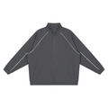 Reflection Striped Raglan Sleeve  Jacket